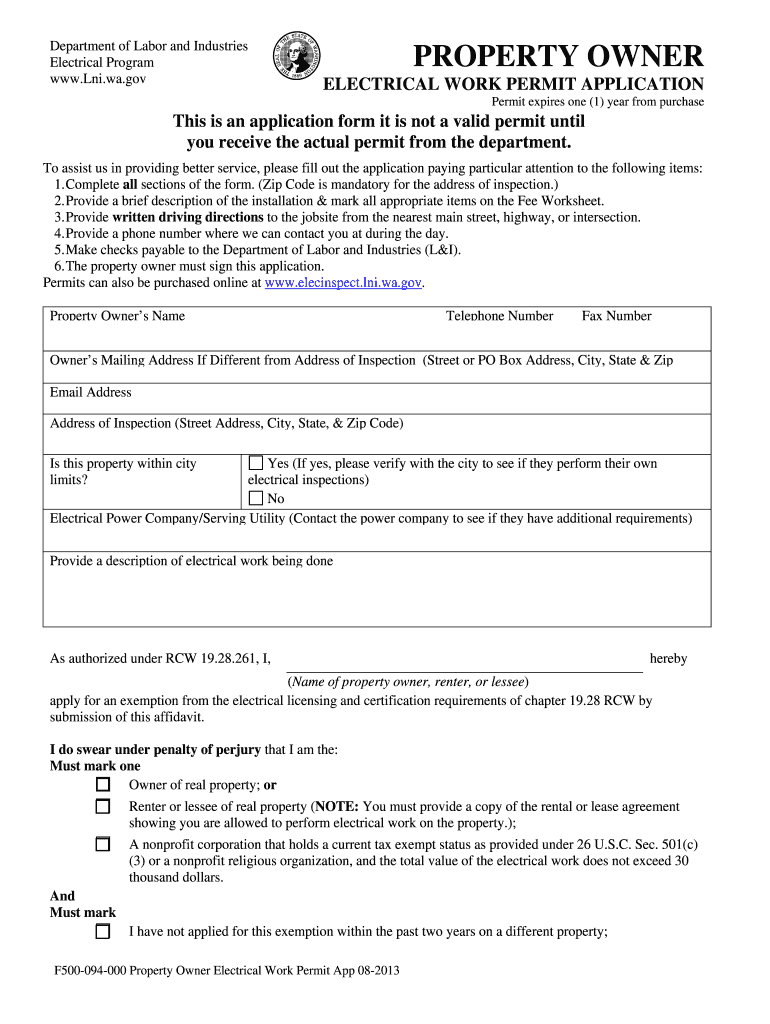 F500 094 000 Form