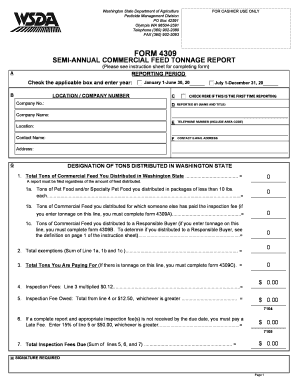 Wsda Form 4309b