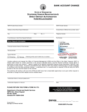 Ssps Eft Form