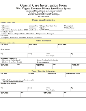 Case Investigation Form