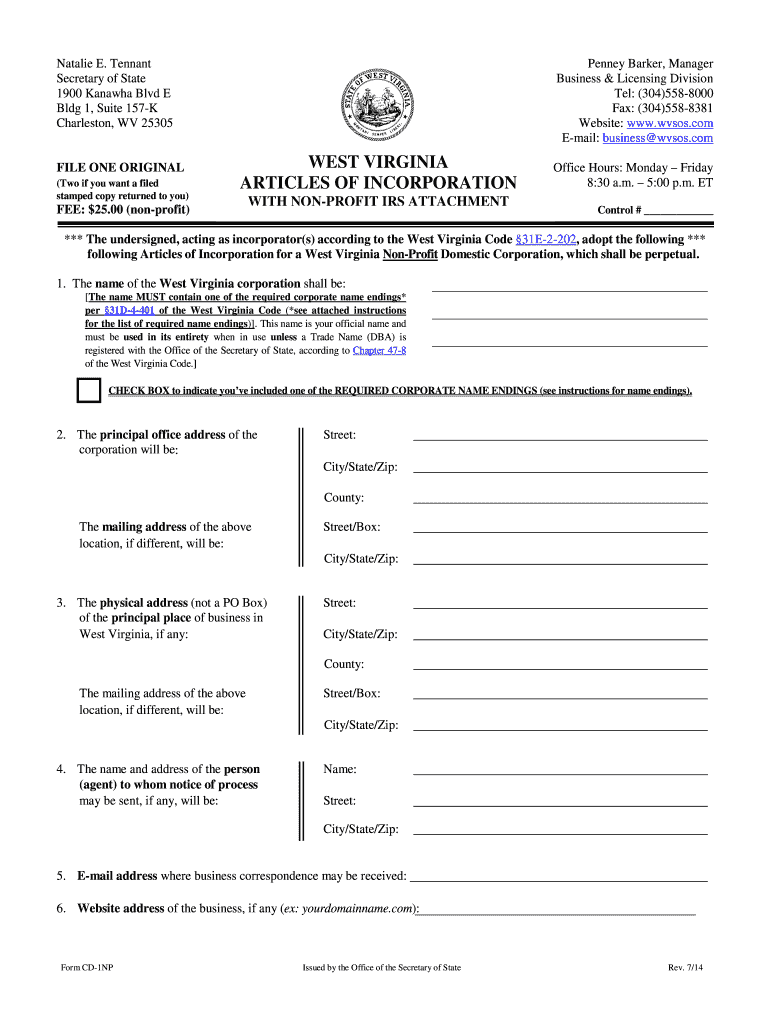  Wv Form Cd 1np 2014