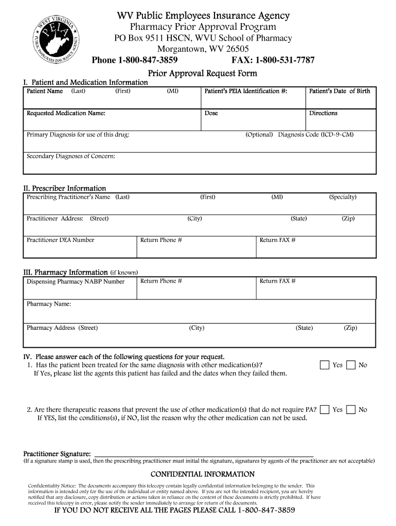 Healthsmart Prior Authorization Request Form