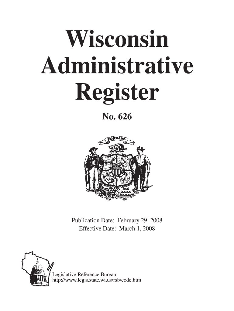 Register 626FebB Wisconsin State Legislature Wisconsin Gov Legis Wisconsin  Form