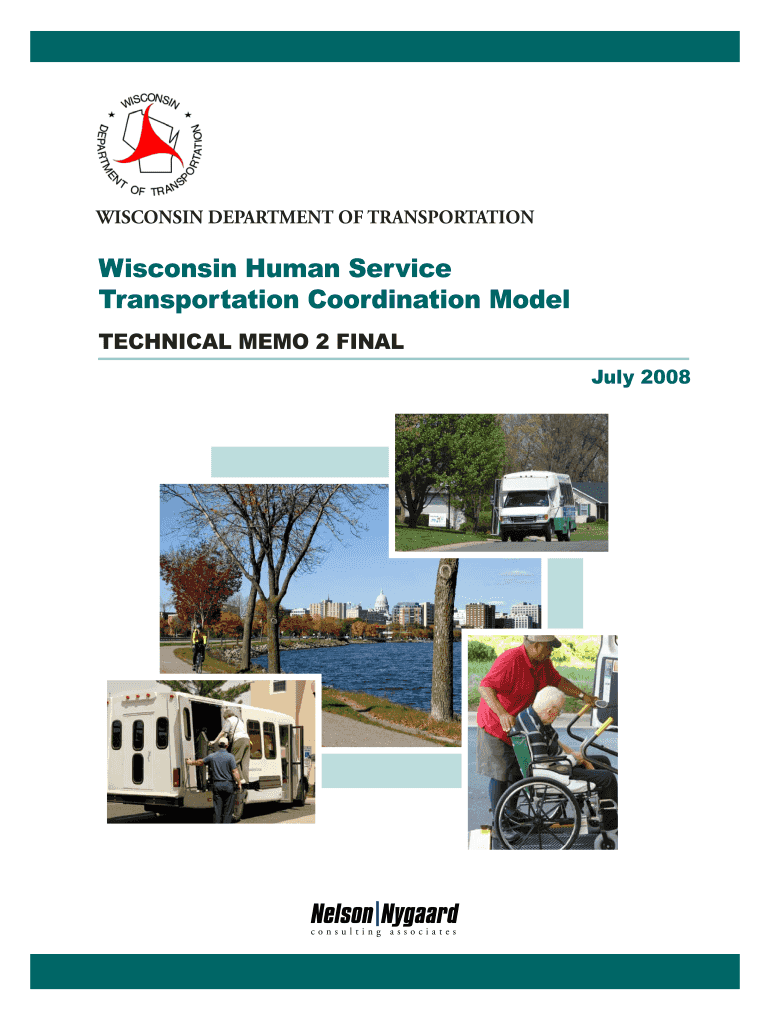Wisconsin Human Service Transportation Coordination Model Dot Wisconsin  Form
