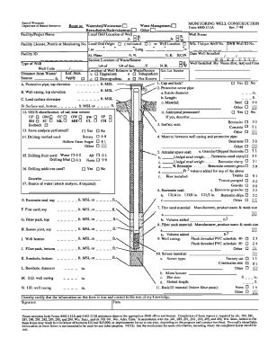 Wisconsin Well Construction Reports  Form
