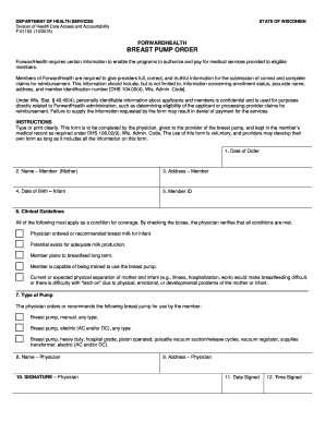  Wisconsin Forwardhealth Form 2009