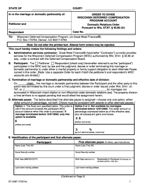 Judgment Approved Compensation pdfFiller Wi  Form