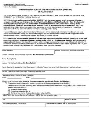 File U F22191 Pasarr Blank PDF  Form