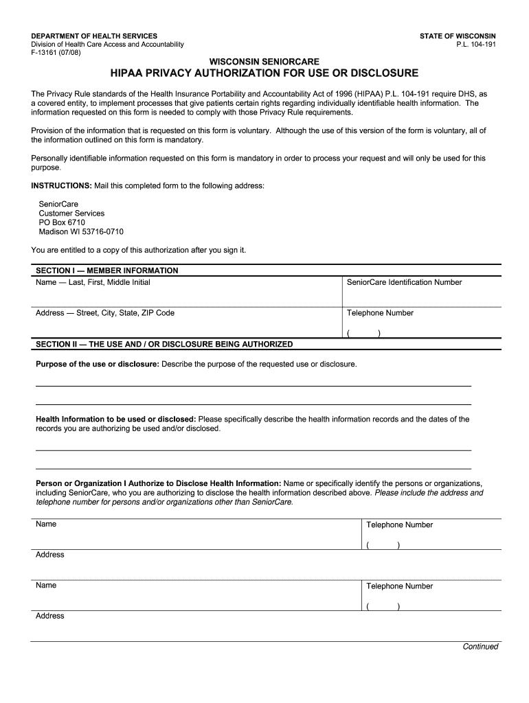 HIPAA Form Florida