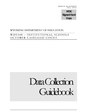 Institutional Schools October Caseload Count Wyoming Edu Wyoming  Form