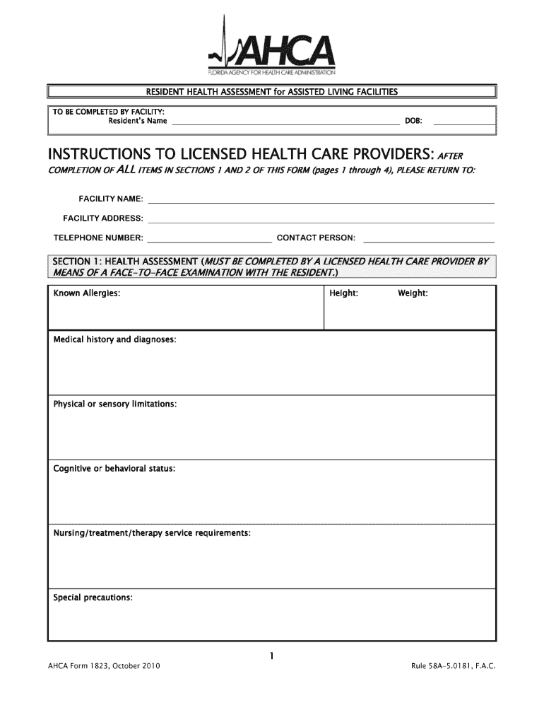  1823 Form 2010-2024