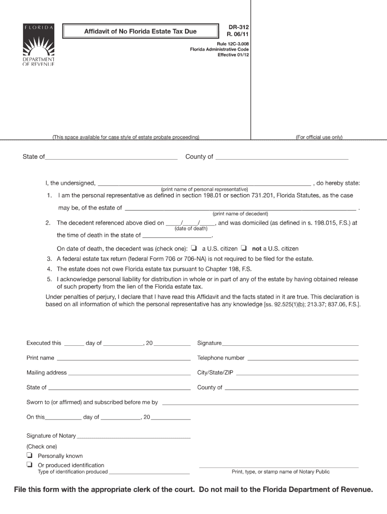  Dr 312 Form 2021