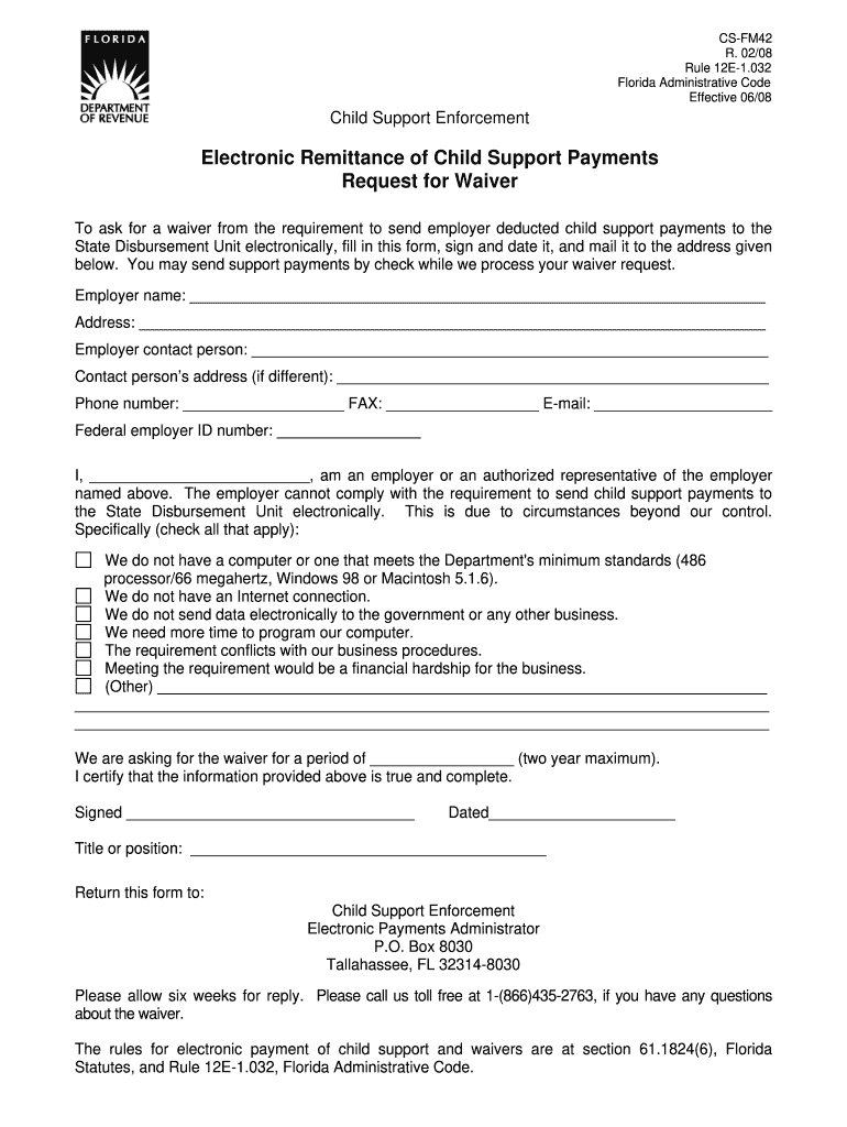 Child Support Eservices  Form