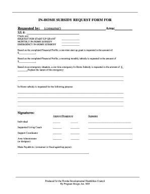 Apd Supported Living Handbook  Form