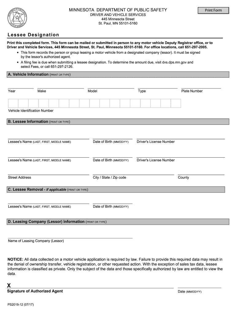  Mn Lessee Designation Form 2013