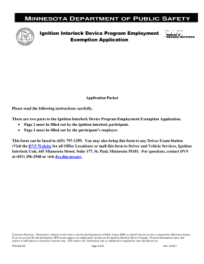 Minnesota Interlock  Form