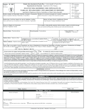 SC 2887 PDF Departamento De Hacienda Hacienda Gobierno  Form