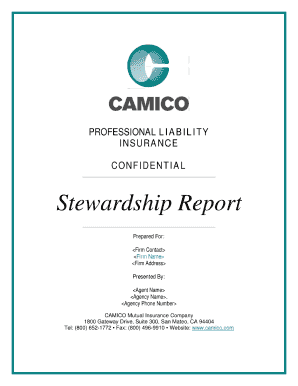 Stewardship Report Template  Form