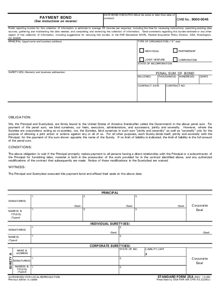 Standard Form 25