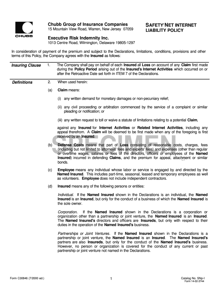 SAFETY' NET INTERNET  Form