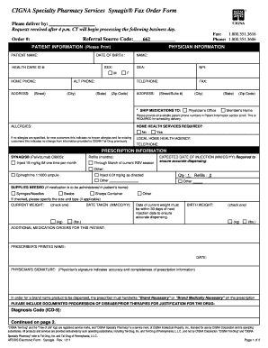 Cigna Specialty Referral Form