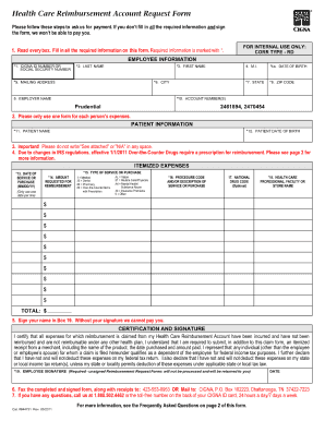  Cigna Reimbursement Form PDF 2011-2024