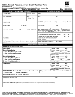 Cigna mail order fax form tenncare amerigroup mental health providers
