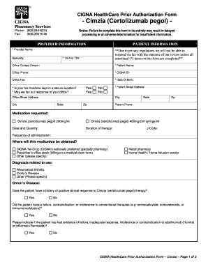 Cigna Pa Form