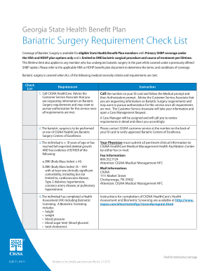 Shbp Bariatric Surgery  Form