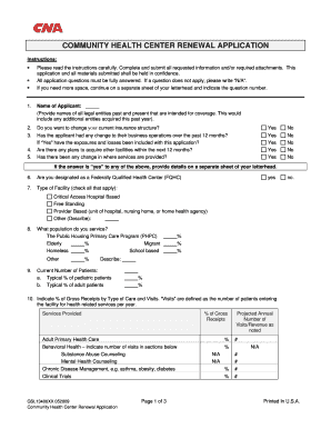 Cna Community Health Renewal  Form