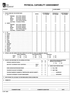 Assessment Form Job