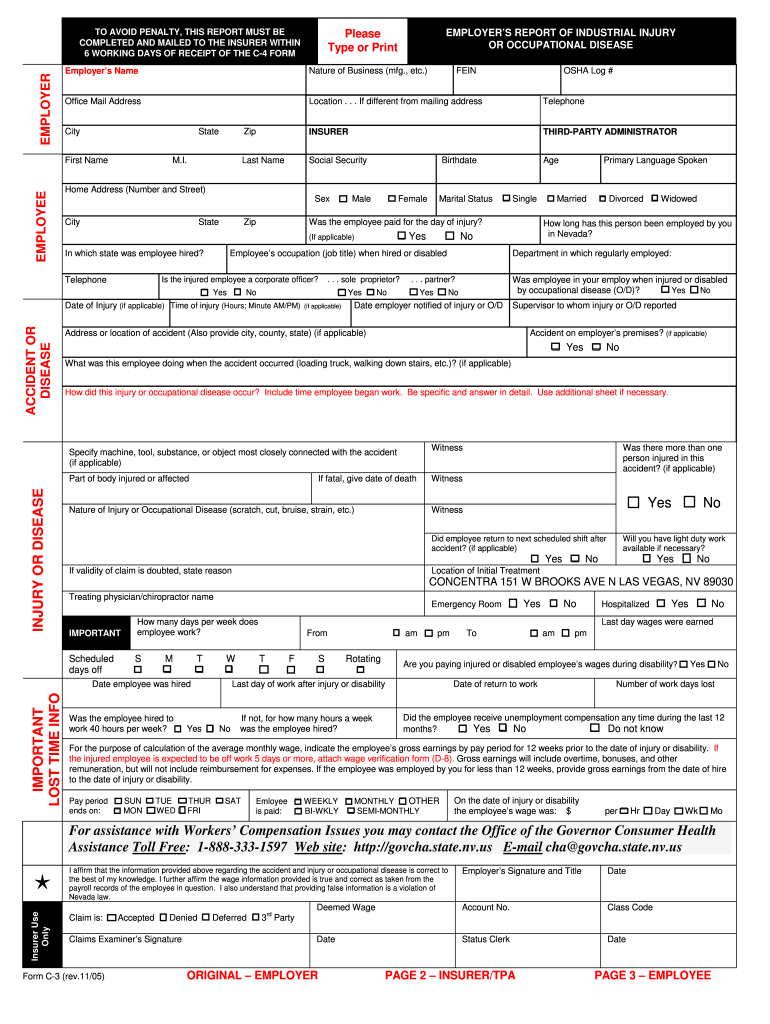  C 3 Form 2005