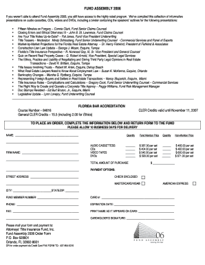 FUND ASSEMBLY  Form