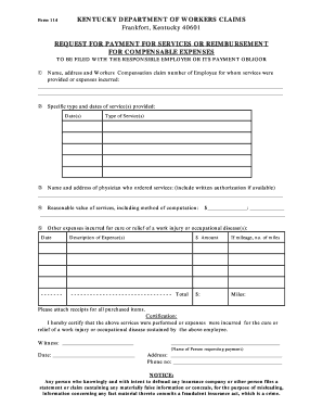How to Fill Out a Request for Payment Forservicee or Reimbursement for Compenable Expenses Form