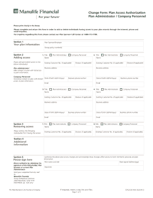 Manulife Gp5232 Form