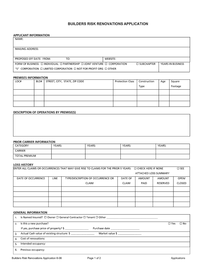 Online Builders PDF Form