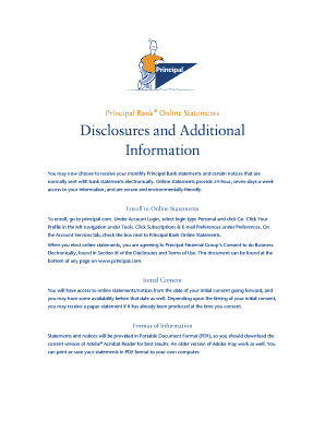 Disclosures and Additional Information Principal Financial Group