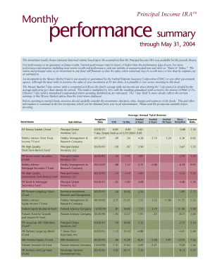 Principal Income IRASM  Form