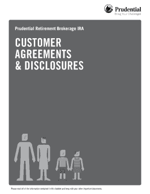 Customer Agreements &amp; DisClosures Prudential  Form