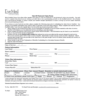 Eyemed Reimbursement Form PDF