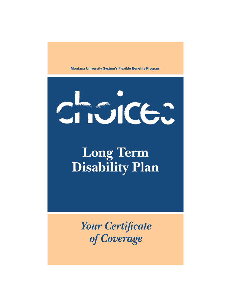 Long Term Disability Plan the Standard  Form