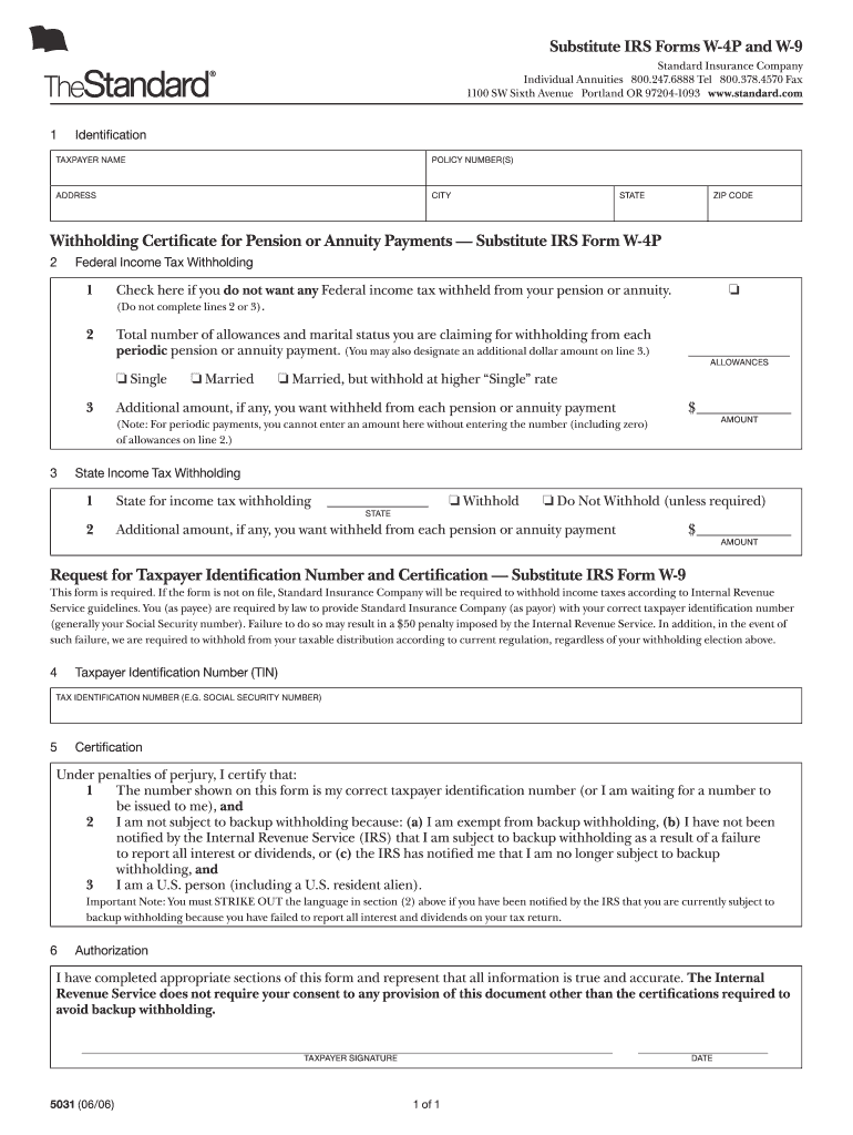 Irs 5031 Form