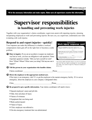 Supervisor Responsibilities  Form