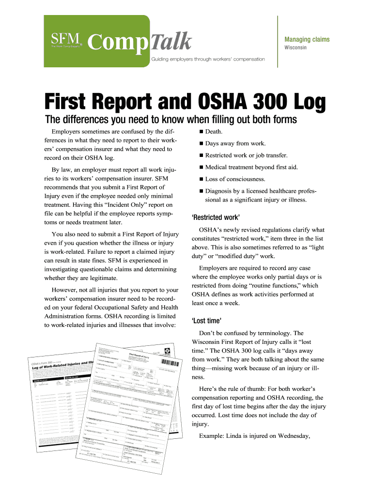 Osha 300 Fillable Form