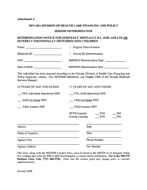 Nevada Smi Form