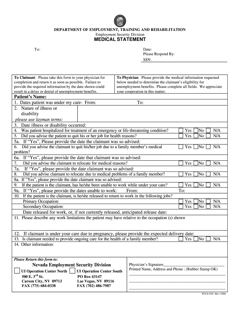  Nucs 4194 Form 2000