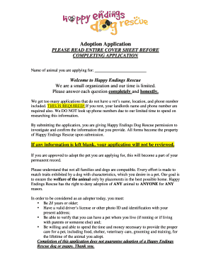 Endings for Fax Form