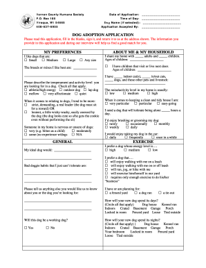 Printable Pet Adoption Forms - Fill Out and Sign Printable PDF Template |  signNow