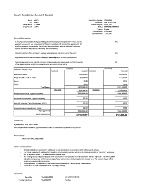 Faculty Supplement Payment Request Mssm  Form