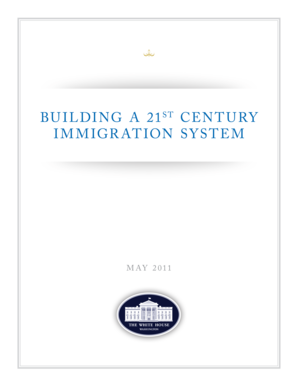 BUILDING a 21ST CENTURY IMMIGRATION SYSTEM Whitehouse  Form